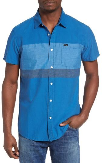 Men's Rvca Dye Block Woven Shirt