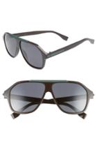Men's Fendi 59mm Navigator Sunglasses - Brown