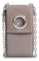 Women's Alexander Wang Riot Leather Wallet On A Chain - Grey