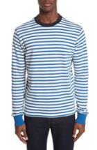 Men's Ps Paul Smith Stripe Crewneck Sweatshirt - Blue