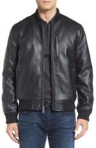 Men's Cole Haan Faux Leather Varsity Jacket