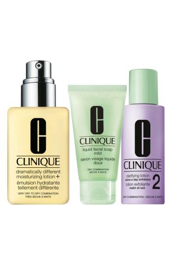 Clinique Glowing Skin Essentials For Very Dry To Dry Combination Skin Set