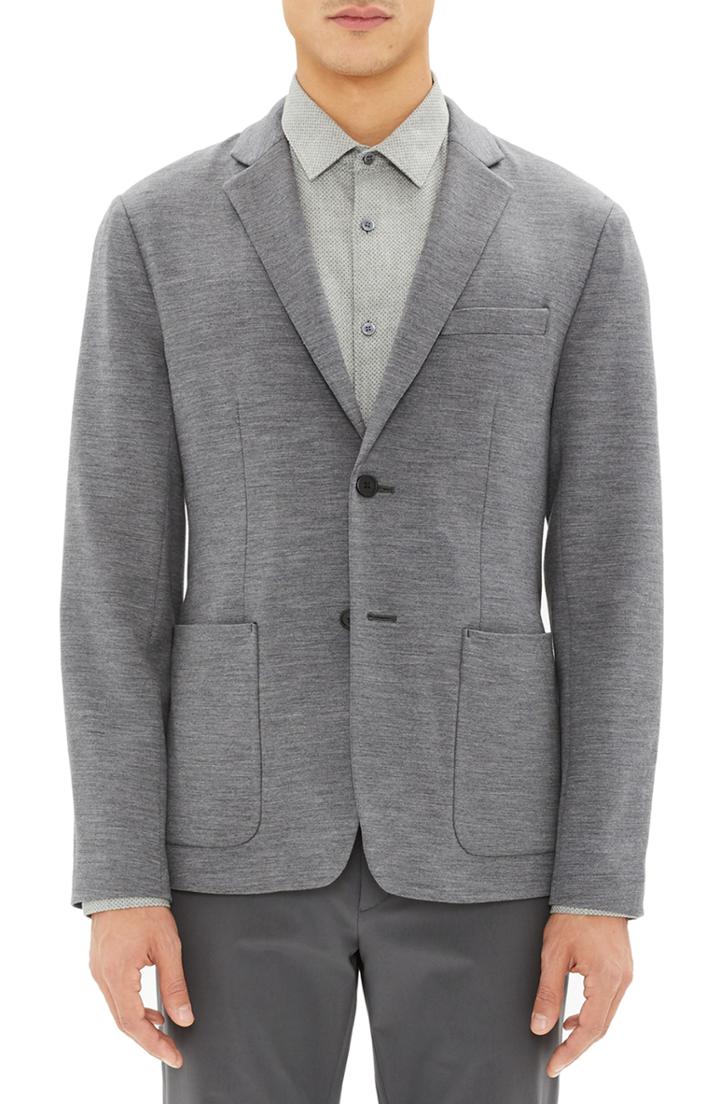 Men's Theory Clinton Wool Interlock Jacket