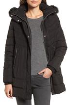 Women's Vince Camuto Down Parka With Detachable Hood & Faux Fur Trim
