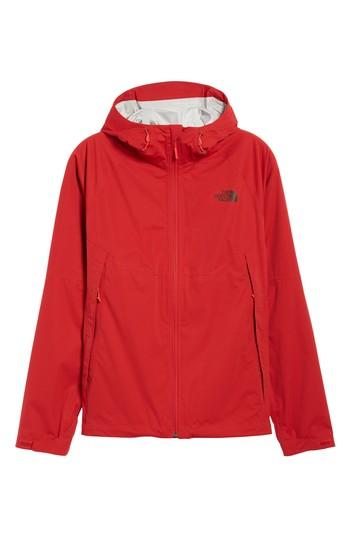 Men's The North Face Allproof Stretch Hooded Rain Jacket - Red