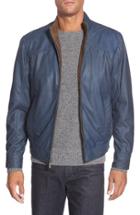 Men's Missani Le Collezioni Leather Bomber Jacket