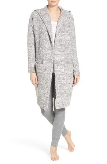 Women's Barefoot Dreams Cozychic California Lounge Coat - Grey