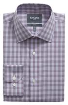 Men's Bonobos Westgate Slim Fit Stretch Plaid Dress Shirt 33 - Purple