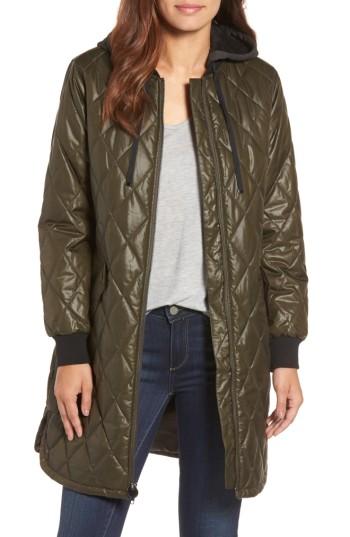 Women's Michael Michael Kors Quilted Jacket - Green