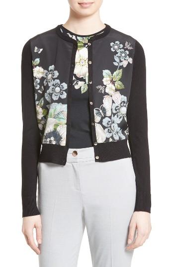 Women's Ted Baker London Teelie Mixed Media Cardigan