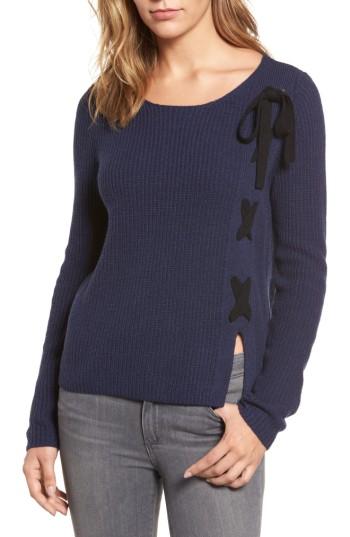 Women's Halogen Lace-up Sweater