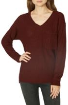 Women's Sanctuary Amare Shaker Sweater, Size - Red