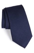 Men's Nordstrom Men's Shop Grenadine Textured Silk Tie, Size X-long - Blue