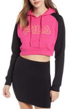 Women's Fila Valeria Crop Hoodie - Pink