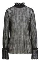 Women's Anne Klein Bell Sleeve Stretch Lace Blouse