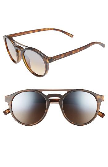 Women's Marc Jacobs 99mm Shield Sunglasses - Matte Havana