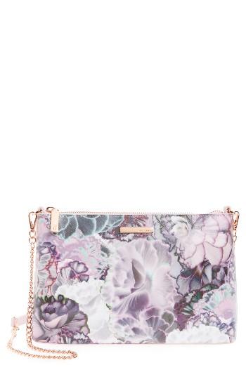 Ted Baker London Illuminated Bloom Leather Crossbody Bag -