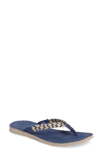 Women's Ugg Navie Ii Flip Flop M - Blue