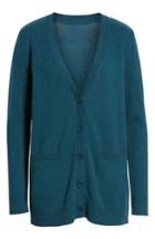 Women's 1901 Varsity Stripe Long Cardigan - Blue/green