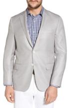 Men's Hickey Freeman Classic B Fit Wool & Silk Blazer R - Grey