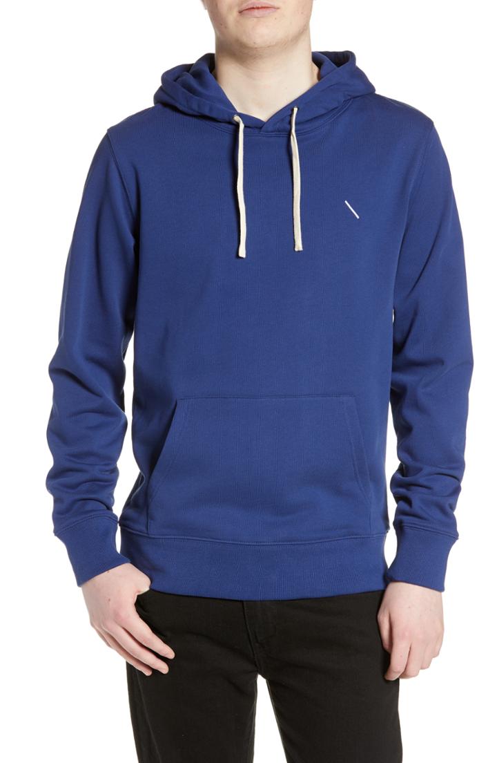 Men's Saturdays Nyc Embroidered Slash Hoodie - Blue