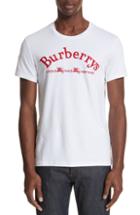 Men's Burberry Pairi City Logo T-shirt, Size - White