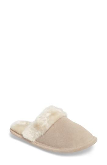 Women's Daniel Green Pammy Faux Fur Slipper M - Beige