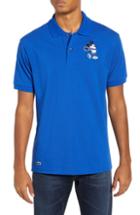 Men's Lacoste Disney Mickey Mouse Fit Polo, Size 4(m) - Blue