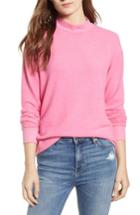 Women's Socialite Cozy Mock Neck Pullover - Pink