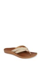 Women's Olukai Kaekae Flip Flop M - Beige