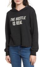 Women's Pst By Project Social T The Hustle Is Real Hoodie - Black