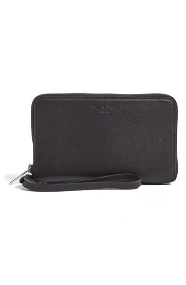 Rag & Bone Zip Around Leather Smartphone Wallet -
