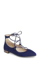 Women's Ecco Shape Ankle Wrap Ballet Flat -7.5us / 38eu - Blue