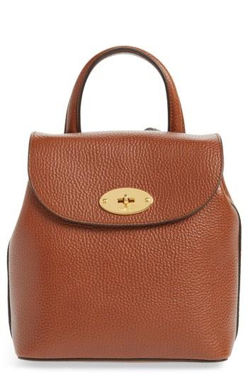 Mulberry Mini Bayswater Calfskin Leather Convertible Backpack - Brown