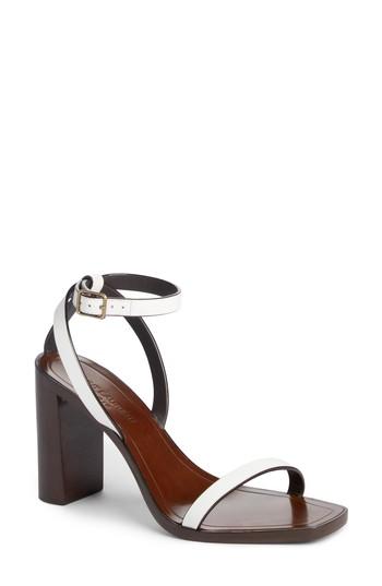 Women's Saint Laurent Loulou Ankle Strap Sandal Us / 37eu - White