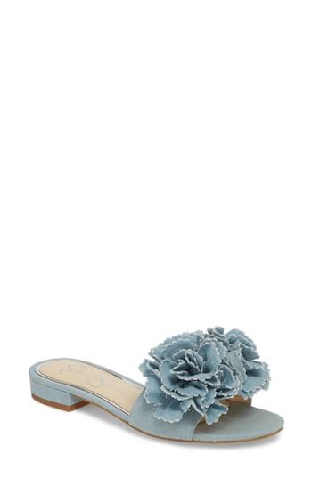 Women's Jessica Simpson Caralin Slide Sandal M - Blue