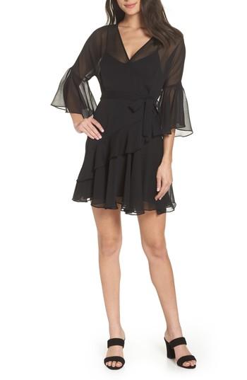 Women's French Connection Hallie Ruffle Dress - Black