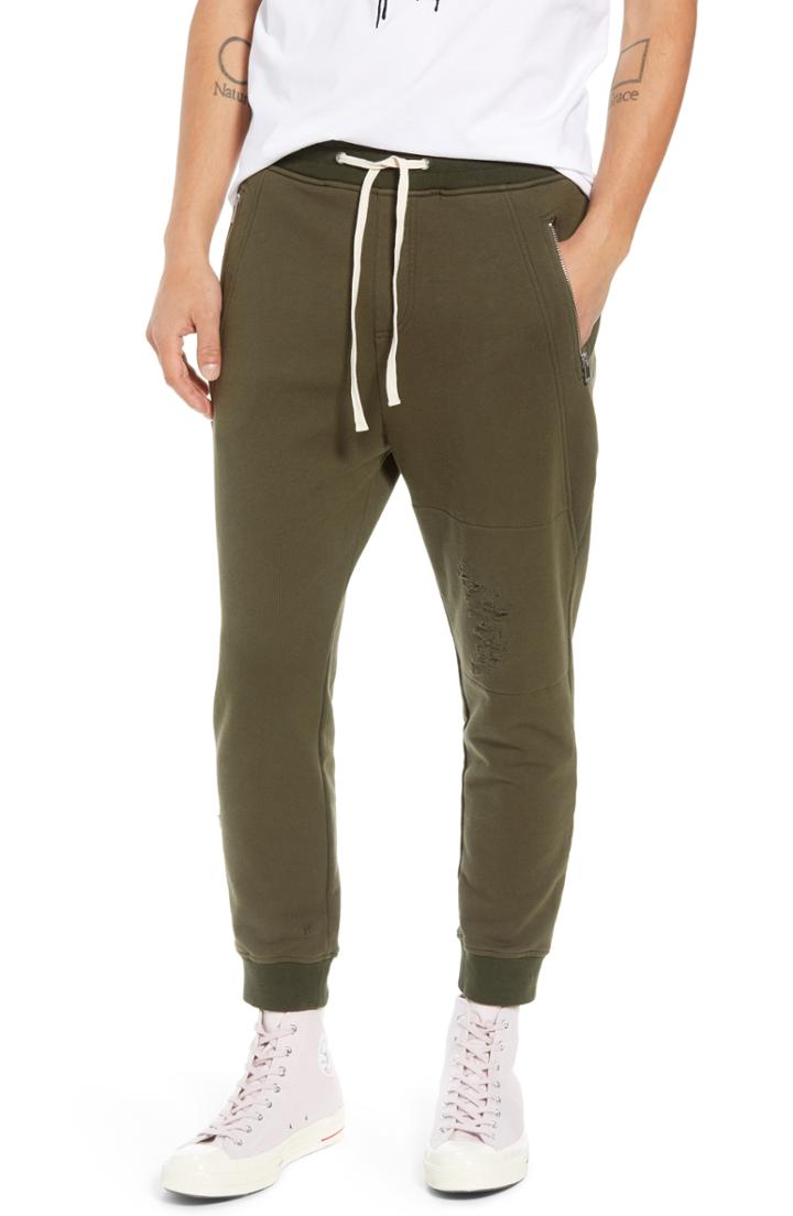 Men's The Kooples Fit Sweatpants, Size Small - Beige