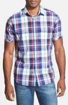 Men's James Campbell 'goyer Plaid' Fit Short Sleeve Sport Shirt