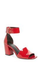 Women's Via Spiga Evonne Ankle Strap Sandal M - Red