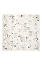 Women's Alexander Mcqueen Black Magic Silk Blend Scarf, Size - Ivory