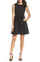 Women's French Connection Alvina Fit & Flare Dress - Black