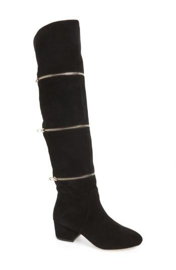 Women's Botkier Grace Zip Over The Knee Boot .5 M - Black