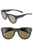 Women's Smith Crusader 53mm Chromapop(tm) Round Sunglasses - Matte Black