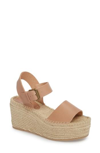 Women's Soludos Platform Wedge Sandal M - Grey