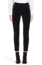 Women's Dolce & Gabbana Velvet Crop Pants Us / 38 It - Black
