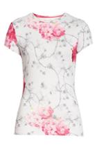 Women's Ted Baker London Miriall Babylon Fitted Tee - Grey