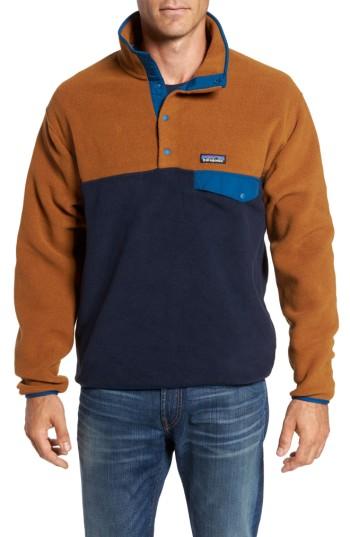 Men's Patagonia Synchilla Snap-t Fleece Pullover, Size - Blue
