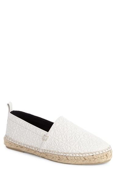 Women's Loewe 'anagram' Espadrille Eu - White