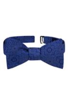 Men's Ted Baker London Ideal Botanical Silk Bow Tie, Size - Blue